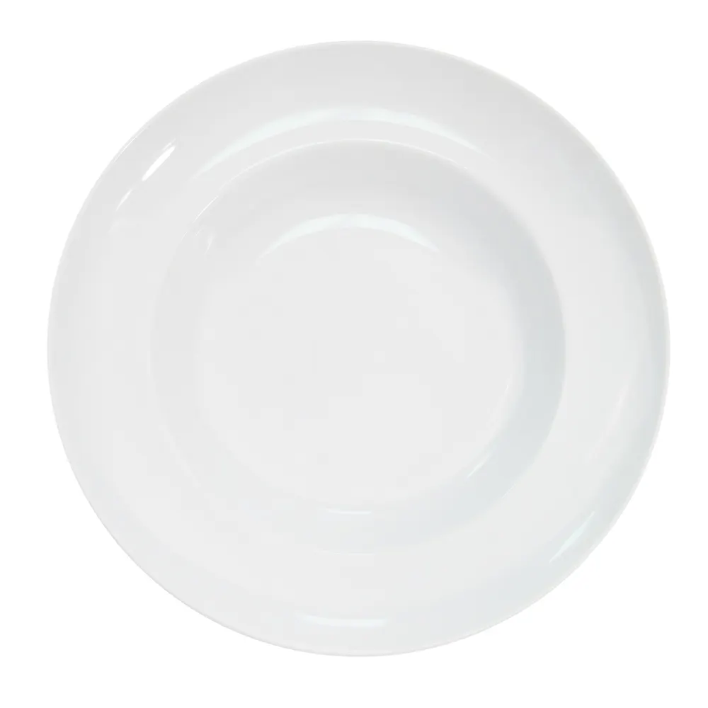 CAC China RCN-133 - Pasta Bowl, 18 oz (10½" dia x 2" H), Porcelain White, Dishwasher Safe - 1 Dozen
