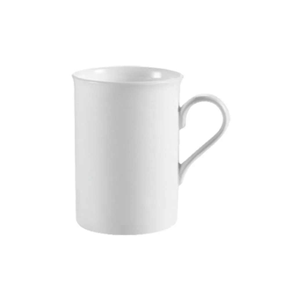 CAC China RCN-17 Clinton Mug, 10-Ounce 3" Dia. x 4-1/8" H Porcelain White Dishwasher Safe - 1 Dozen