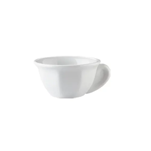 CAC China RCN-303 Demitasse Cup, 3 oz (3‑1/8" Dia x 1‑5/8" H), Porcelain Shaped Handle - 1 Dozen