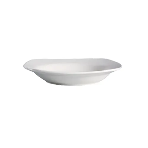 CAC China RCN-88 - Square 22‑Oz White Porcelain Pasta Bowl, 11"×11"×2" Dishwasher Safe - 1 Dozen