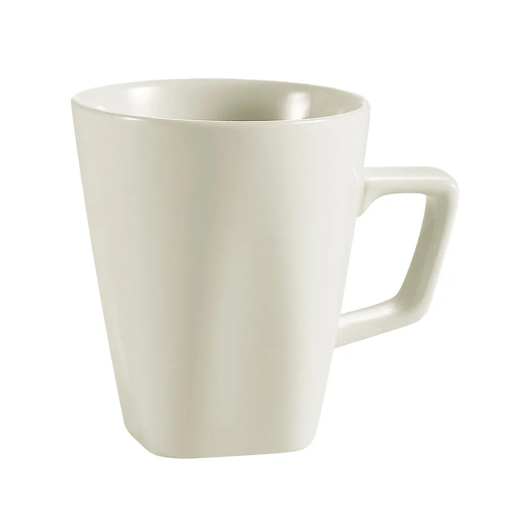 CAC China RE-1712 - 12 oz Mug, White Stoneware Ceramic, Oven Microwave Safe - 1 Dozen
