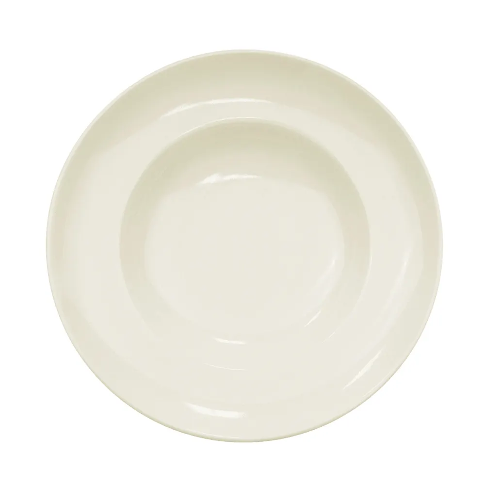 CAC China REC-130 Pasta Bowl, 12" Dia x 2.5" H, 26 oz White Stoneware, Microwave Safe - 1 Dozen
