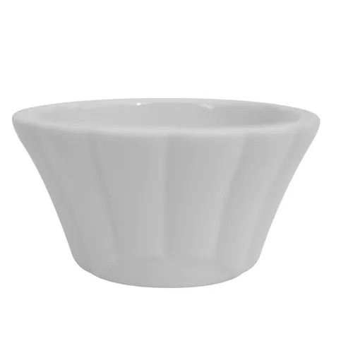 CAC China RMK-F2 - 2 oz White Ceramic Ramekin, 2½" Dia x 1⅛" H, Dishwasher Safe, 1 Dozen