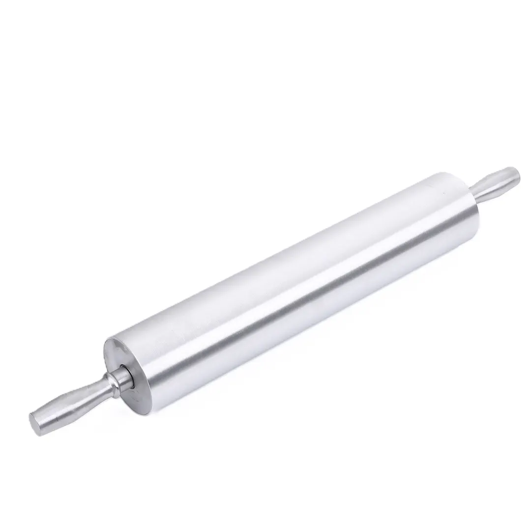 CAC China RPAH-015 Rolling Pin, 15" Long Handle, Aluminum Construction, 3" Diameter