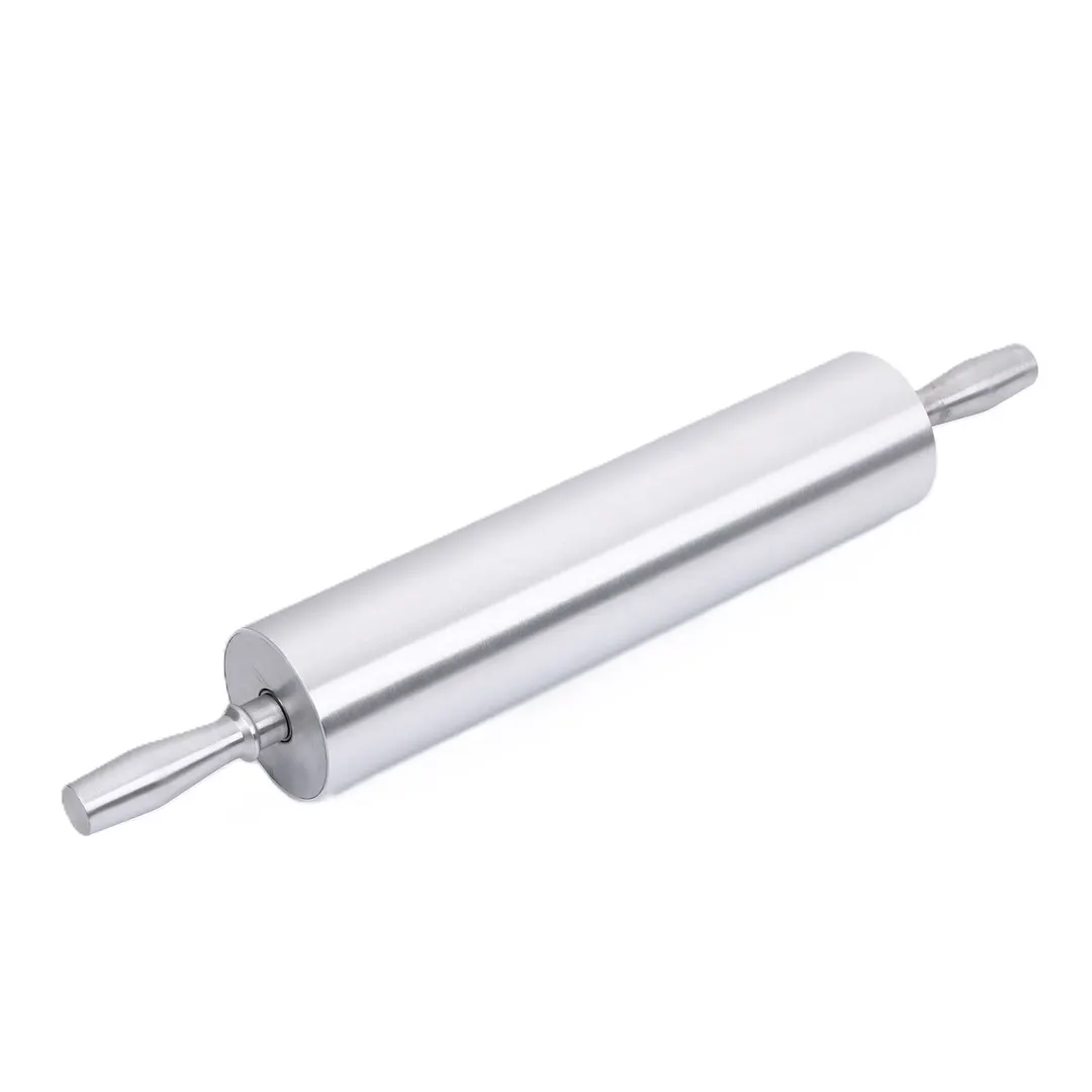 CAC China RPAH-018 Rolling Pin, 18" Long Handle, Aluminum Construction, 3" Diameter