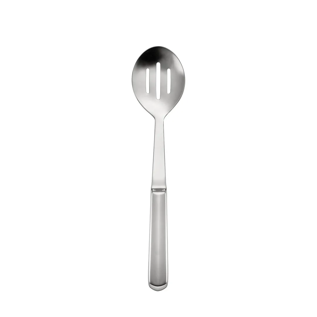 CAC China SBFH-SL02 Slotted Serving Spoon, 11.75"L, Stainless Steel, Mirror Finish, Hollow Handle