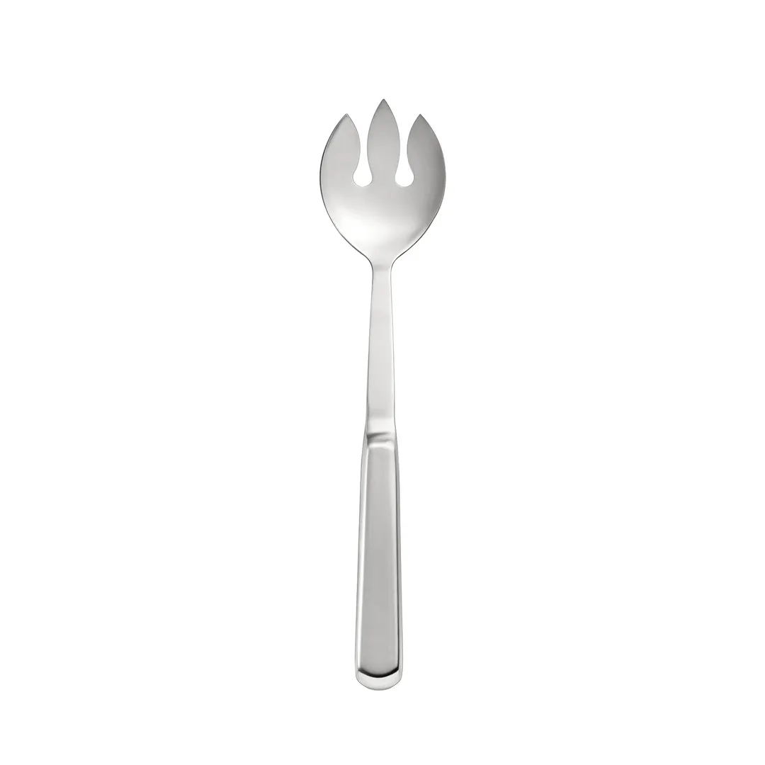 CAC China SBFH-SN03 Notched Serving Spoon, 11.75"L, Stainless Steel, Mirror Finish