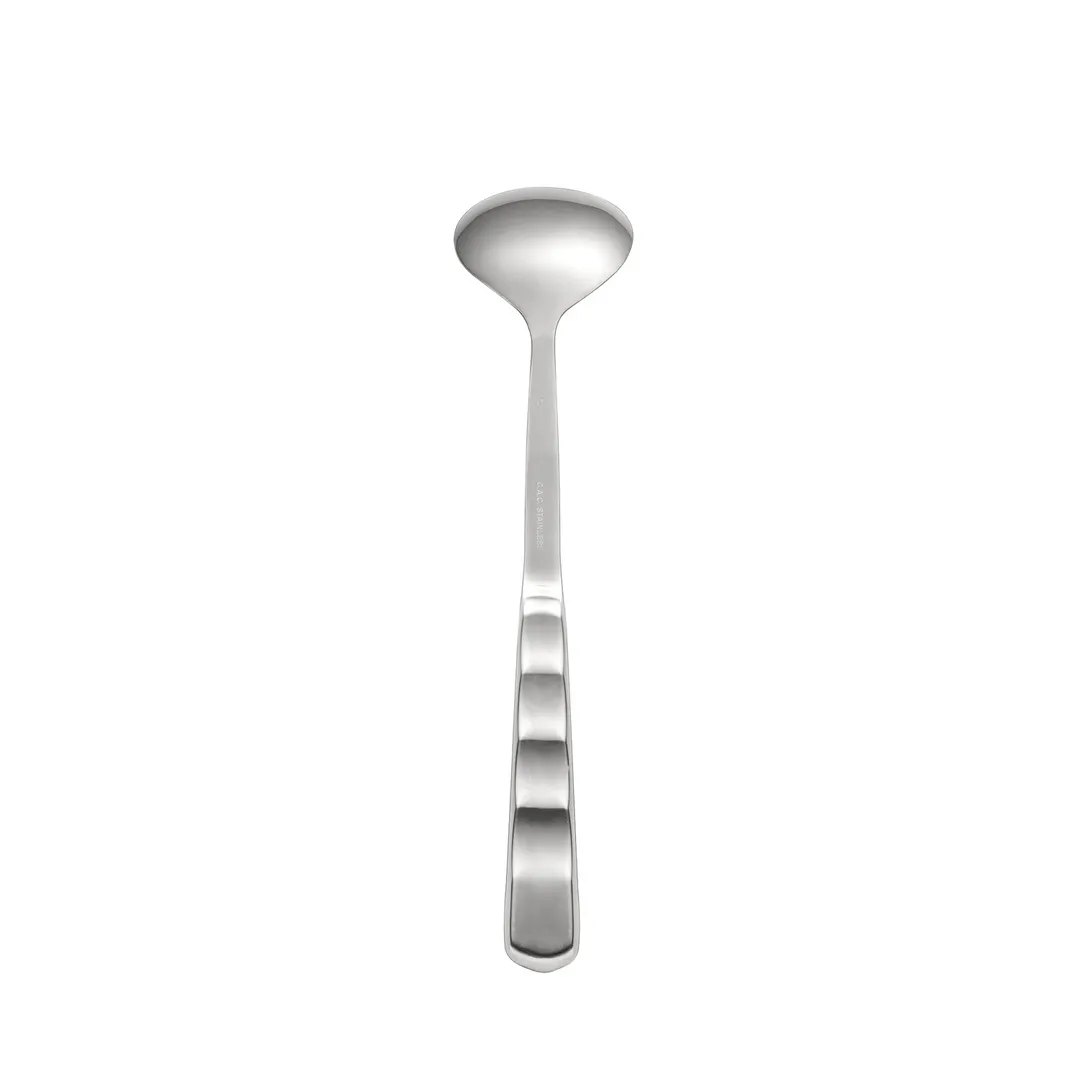 CAC China SBFH-SO01 Solid Serving Spoon, 11 3/4"L, Stainless Steel, Mirror Finish