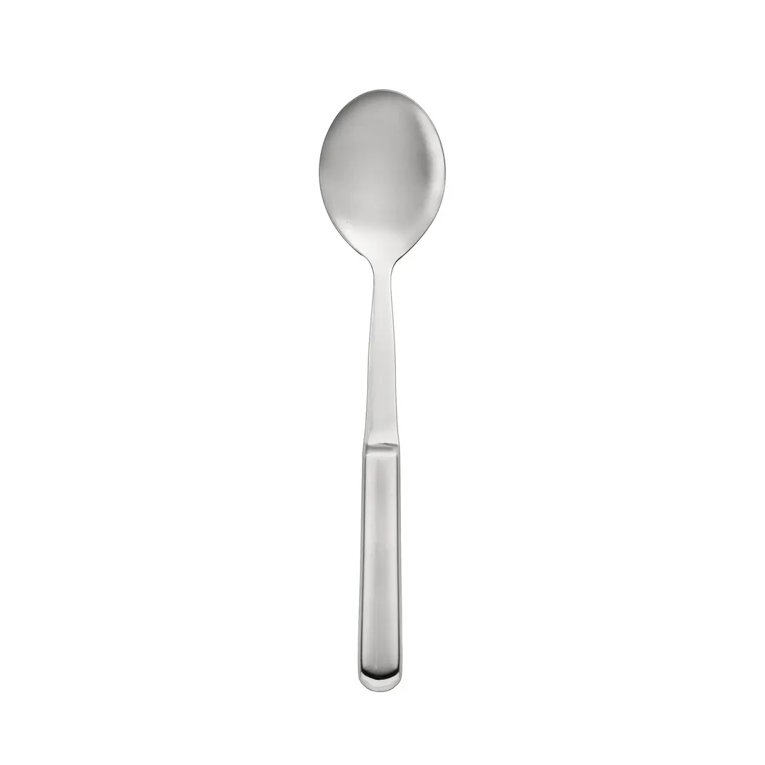 CAC China SBFH-SO01 Solid Serving Spoon, 11 3/4"L, Stainless Steel, Mirror Finish