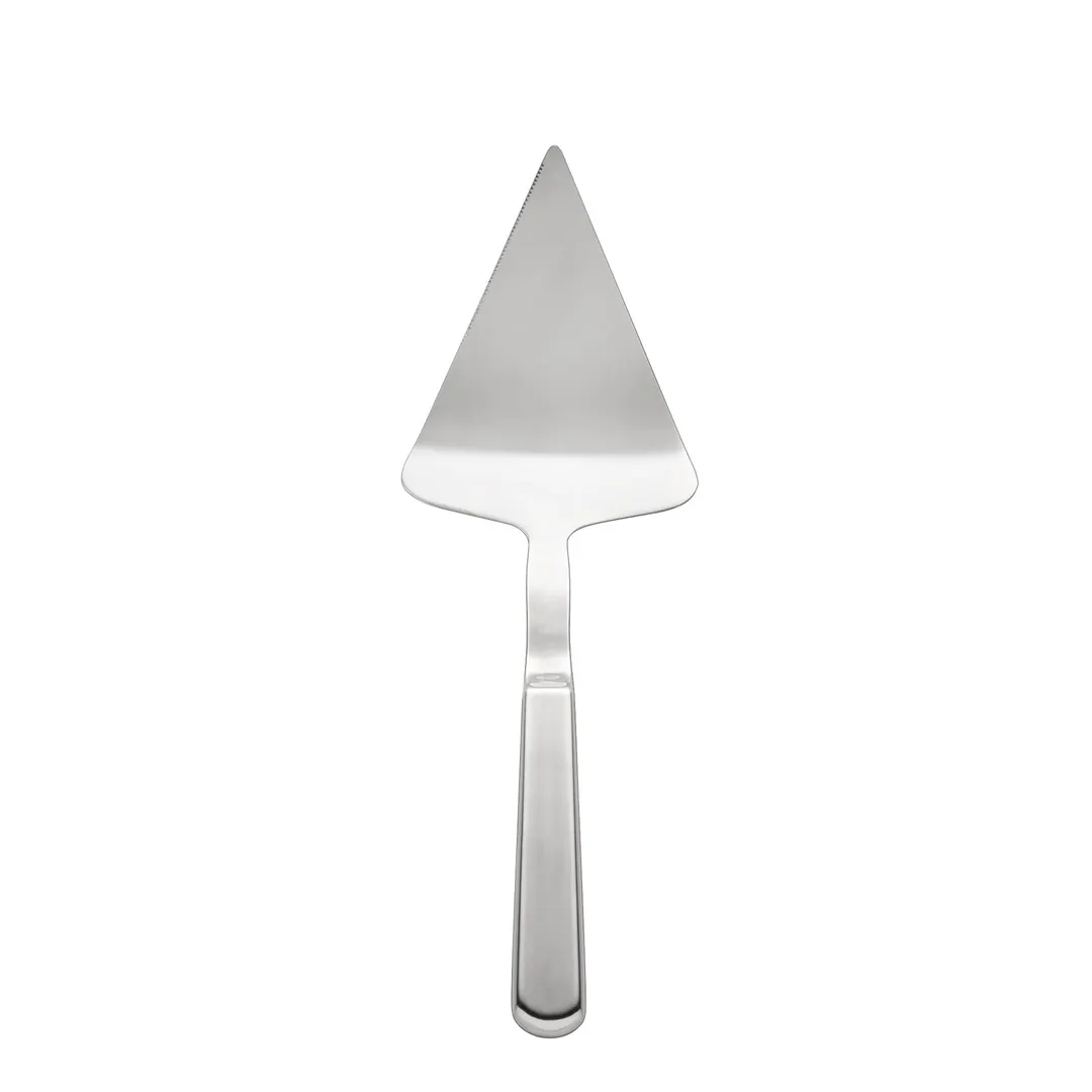 CAC China SBFH-SP10 Stainless Steel Pie Server, 12.25"L, Hollow Handle, Mirror Finish