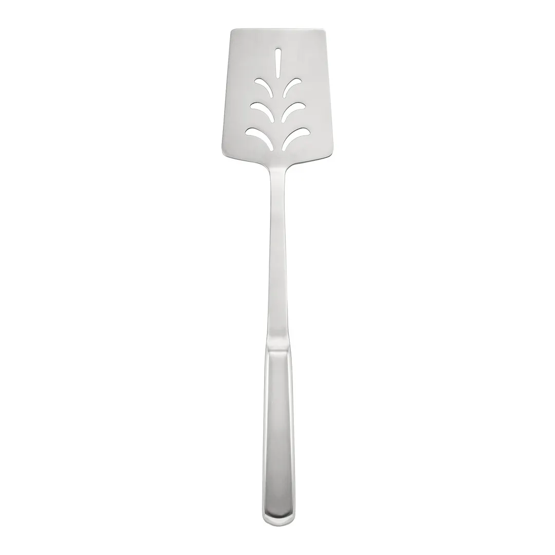 CAC China SBFH-TP11 Stainless Steel Perforated Turner, 14-1/2"L, Hollow Handle, Mirror Finish