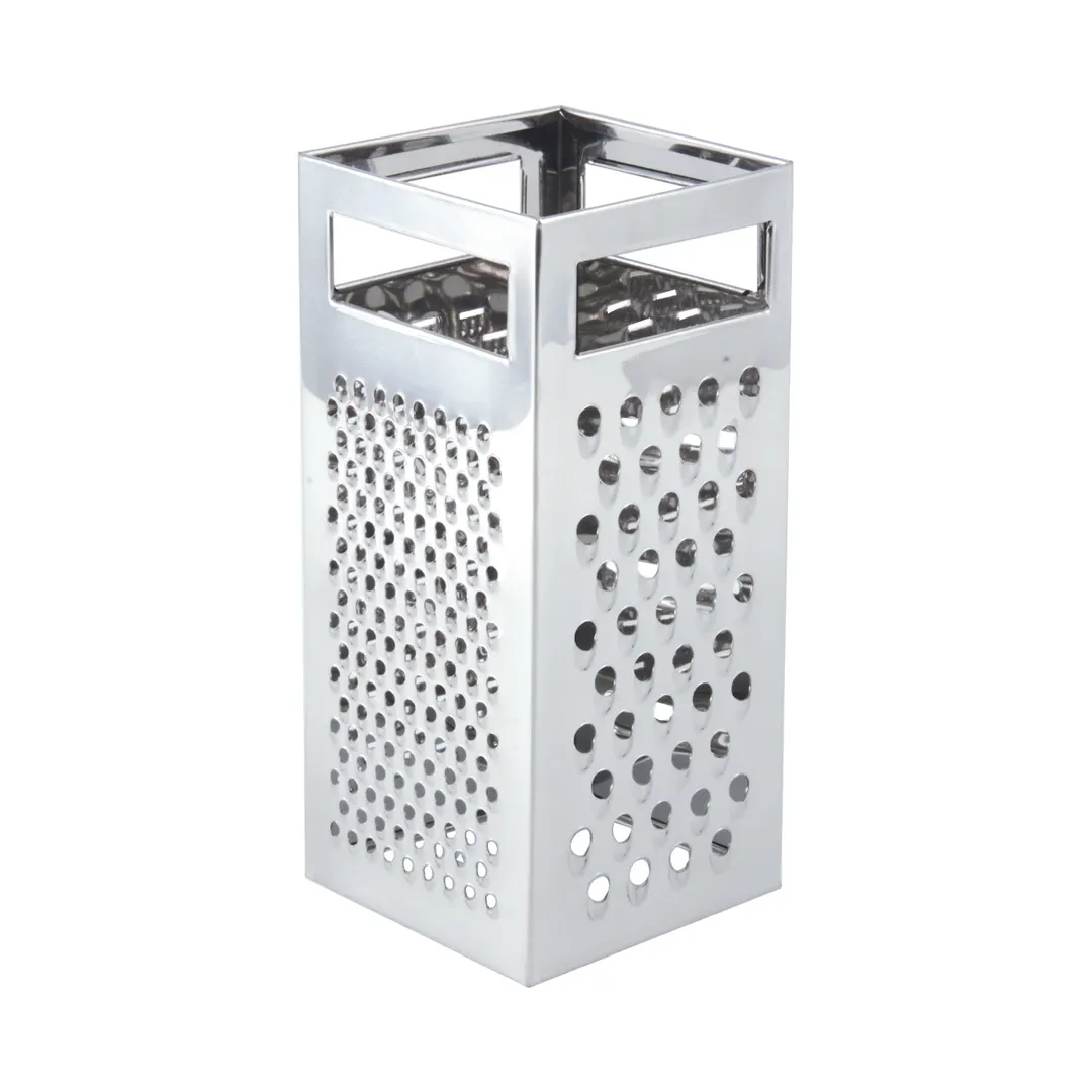 CAC China SBGT-S Box Grater - Stainless Steel Grating Box with Straight Sides, Durable Construction