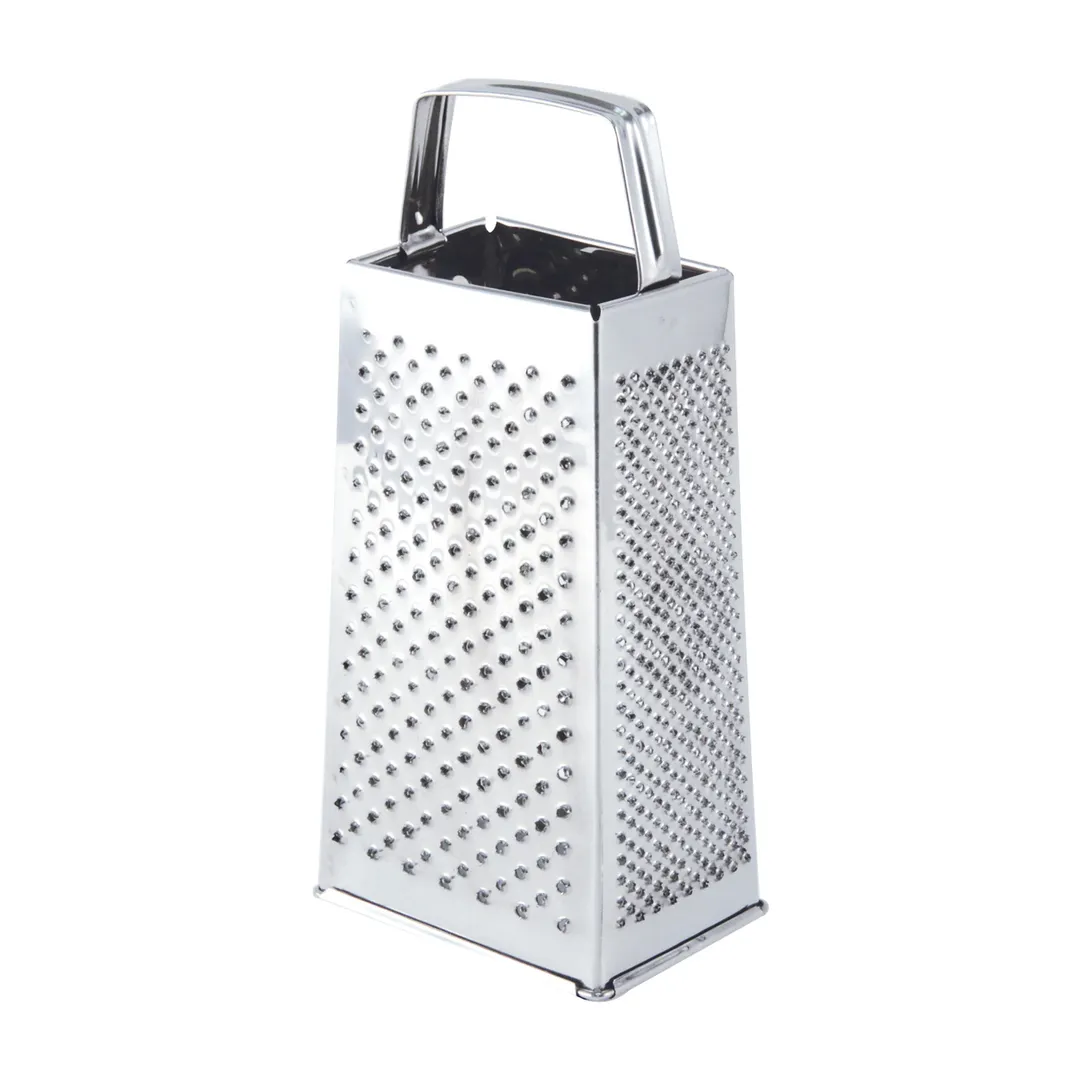CAC China SBGT-T Box Grater, All Stainless Steel, Tapered Sides, Durable Kitchen Tool