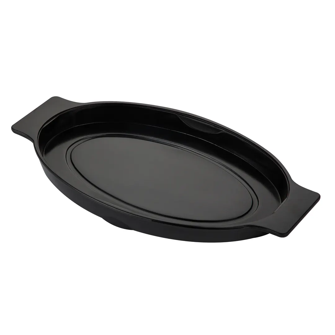 CAC China SBPL-12-UB Oval Underliner, 13" Overall, Bakelite Handle, Fits 11-1/2" to 13-3/4" Platter