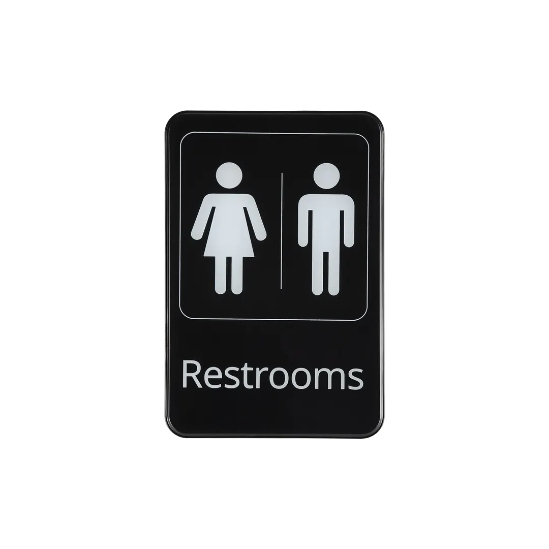CAC China SCE9-RR07 Compliance Sign, 6" x 9", English, Black, Heavy-Duty Plastic