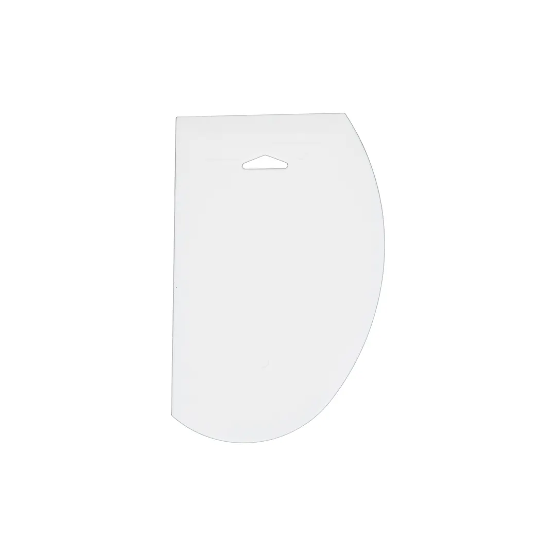 CAC China SCPD-7 Dough Scraper, 7-1/2"L x 4-3/4"W, Plastic, 6 per Pack
