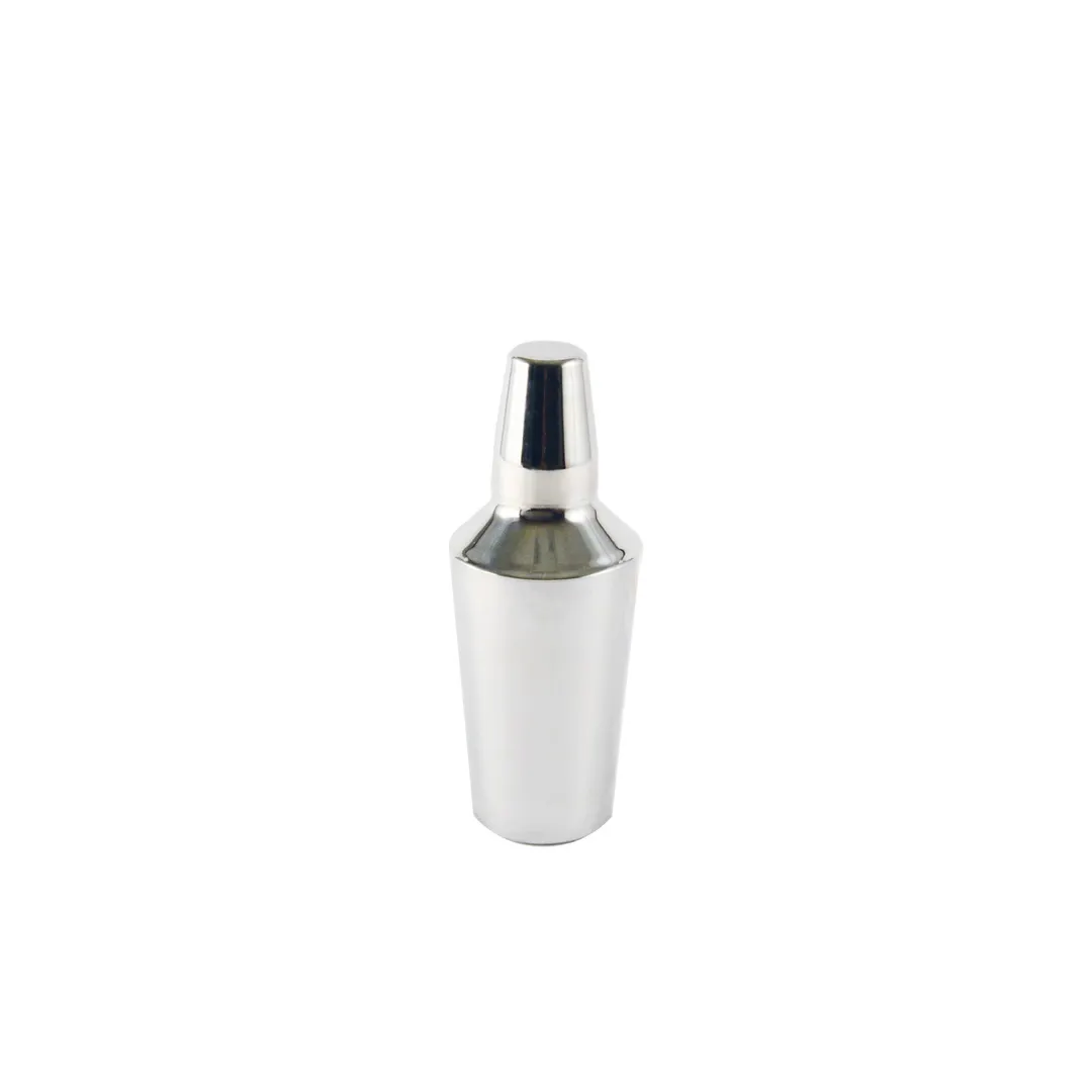 CAC China SCSK-10 Cobbler Shaker, 10 oz, 3‑Piece, Stainless Steel, Built‑In Strainer