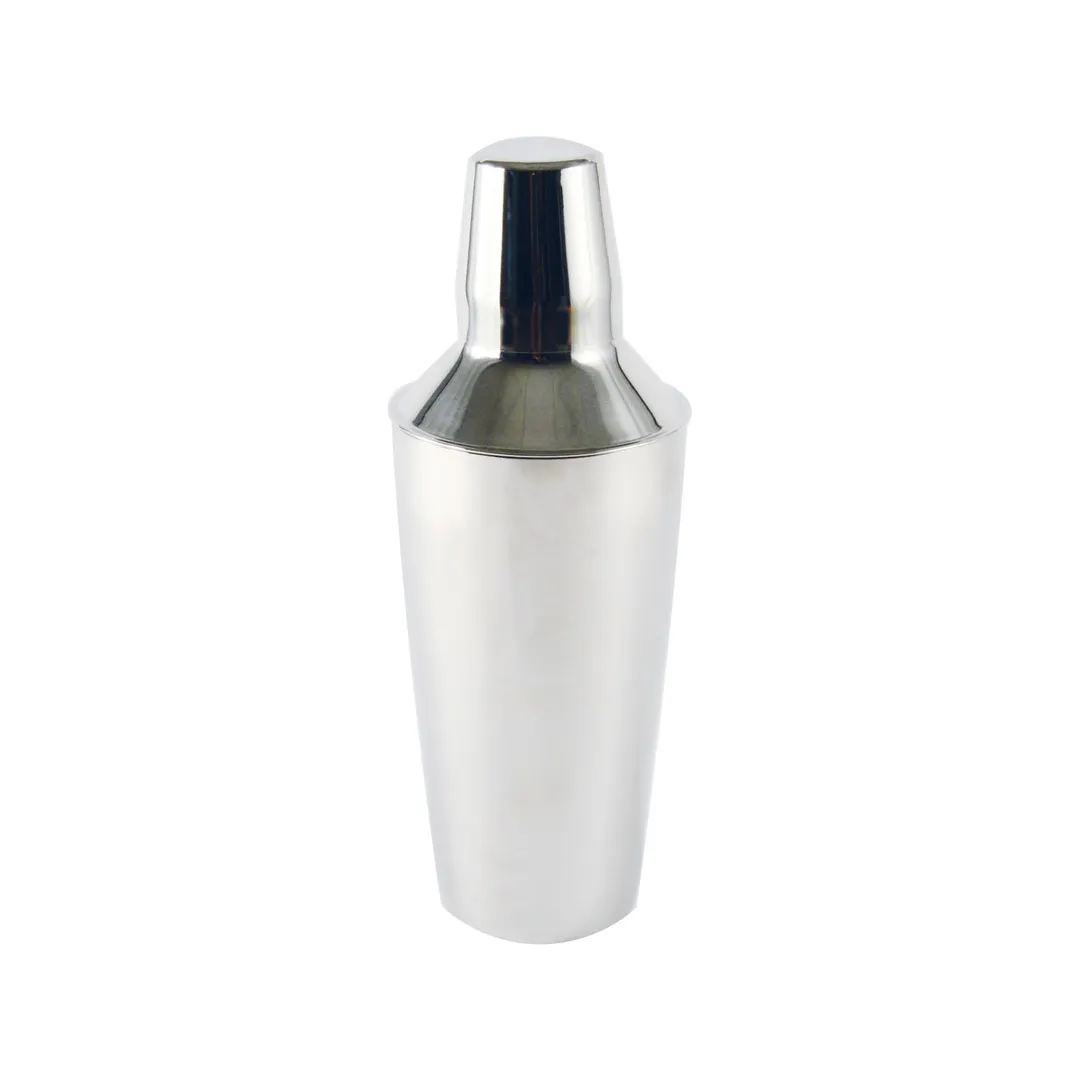 CAC China SCSK-28 Cobbler Shaker, 28 oz 3-piece, Stainless Steel with Built-in Strainer