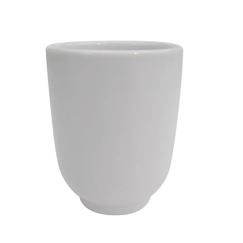 CAC China SHA-17 - Sushia 8 oz Tea Cup, 2¾" Dia x 3½" H, White Porcelain, Safe - 1 Dozen
