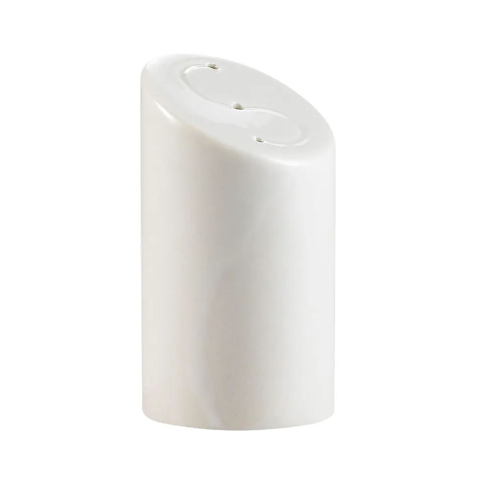CAC China SHER-SS - Salt & Pepper Shaker, 1-3/4" Dia x 3-1/4" H, White, Dishwasher Safe - 1 Dozen
