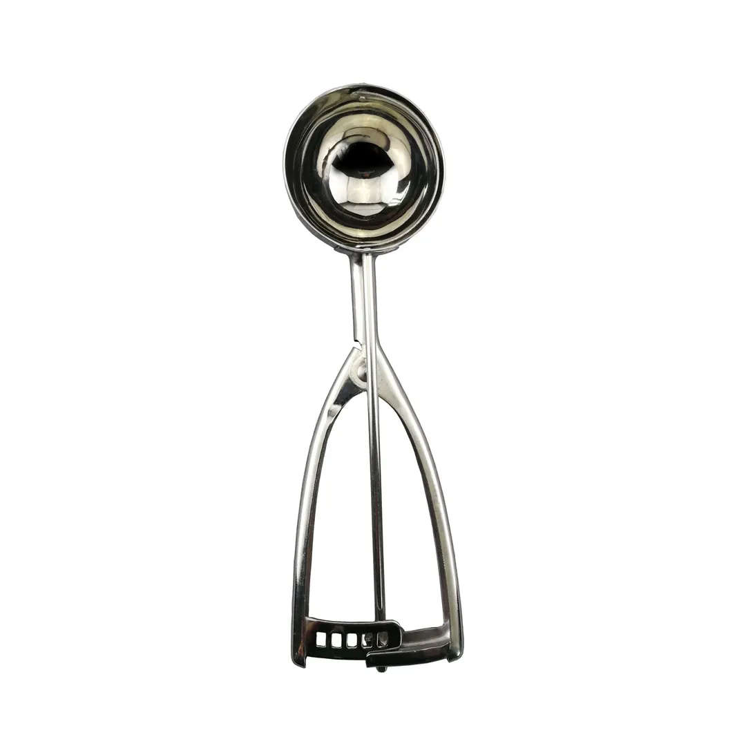 CAC China SICD-16S Squeeze Disher, 2 oz, #16, Ambidextrous, Stainless Steel Scoop