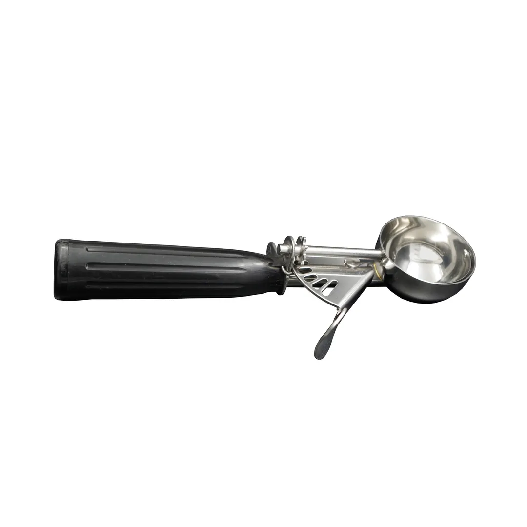 CAC China SICD-30BK Thumb Disher, #30, 1 oz., Stainless Steel Scoop, Black Handle