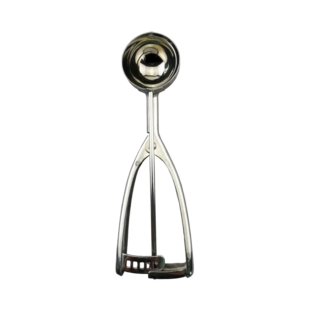 CAC China SICD-30S Squeeze Disher, #30, 1.25 oz., Ambidextrous, Stainless Steel Scoop