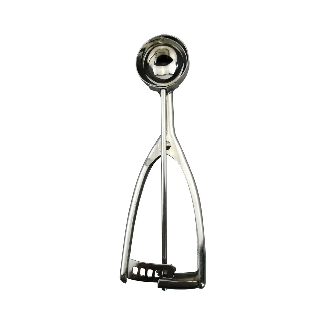 CAC China SICD-50S Squeeze Disher, #50, 0.63 oz., Ambidextrous, Stainless Steel Scoop