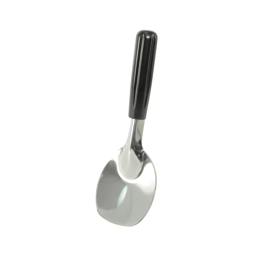 CAC China SICS-1 Ice Cream Spade, 9" Long, Stainless Steel with Black Handle