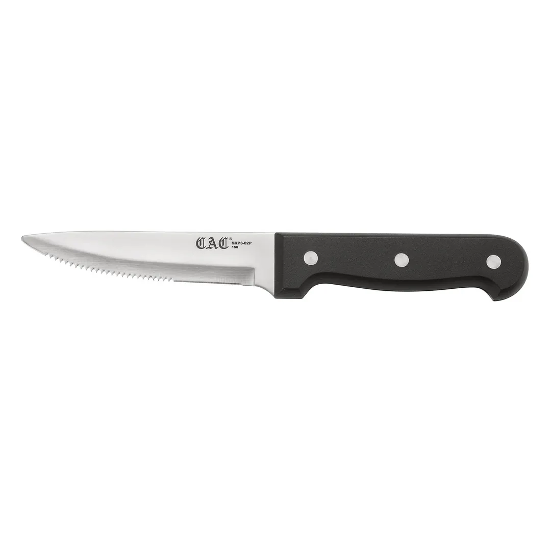 CAC China SKP3-02P Steak Knife, 5" Blade, Jumbo, Plastic Handle - 12/Pack