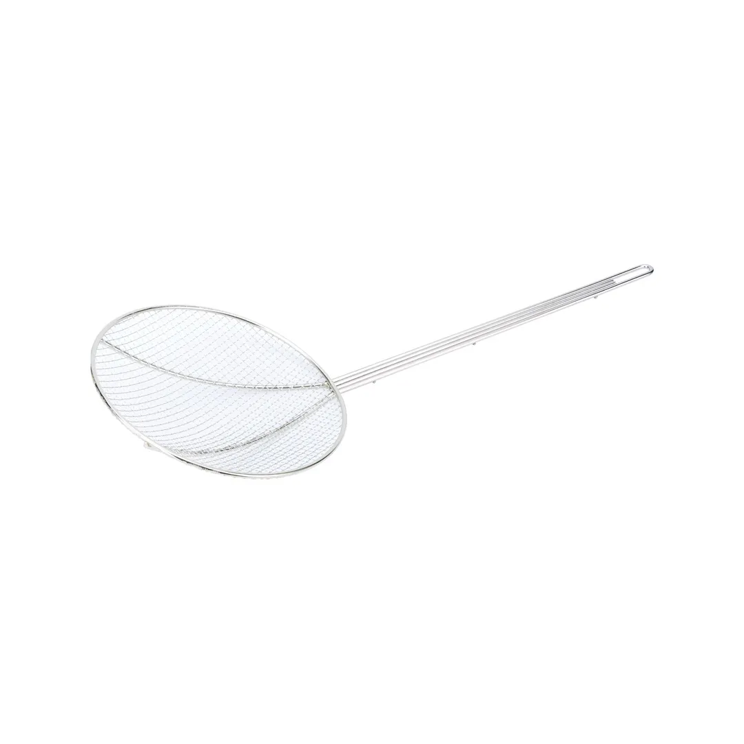 CAC China SKWR-9 Wire Skimmer, 9" Diameter Round Bowl, Nickel-Plated Finish, Coarse Mesh Design