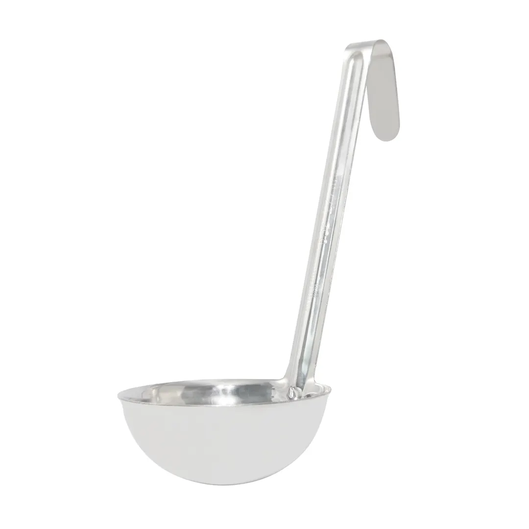 CAC China SLD6-60 Serving Ladle, 6 oz Stainless Steel, 6" Handle, One-Piece