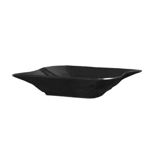 CAC China SOH-125-BLK - Soho Pasta Bowl 22 oz (12" x 8½" x 2"), Black Ceramic, Safe - 1 Dozen