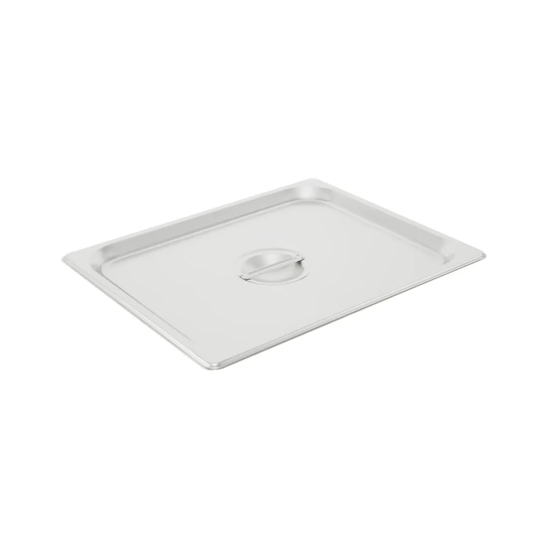 CAC China SPCO-H 1/2-Size Steam Pan Cover with Handle, 304 Stainless Steel, Oven & Freezer Safe