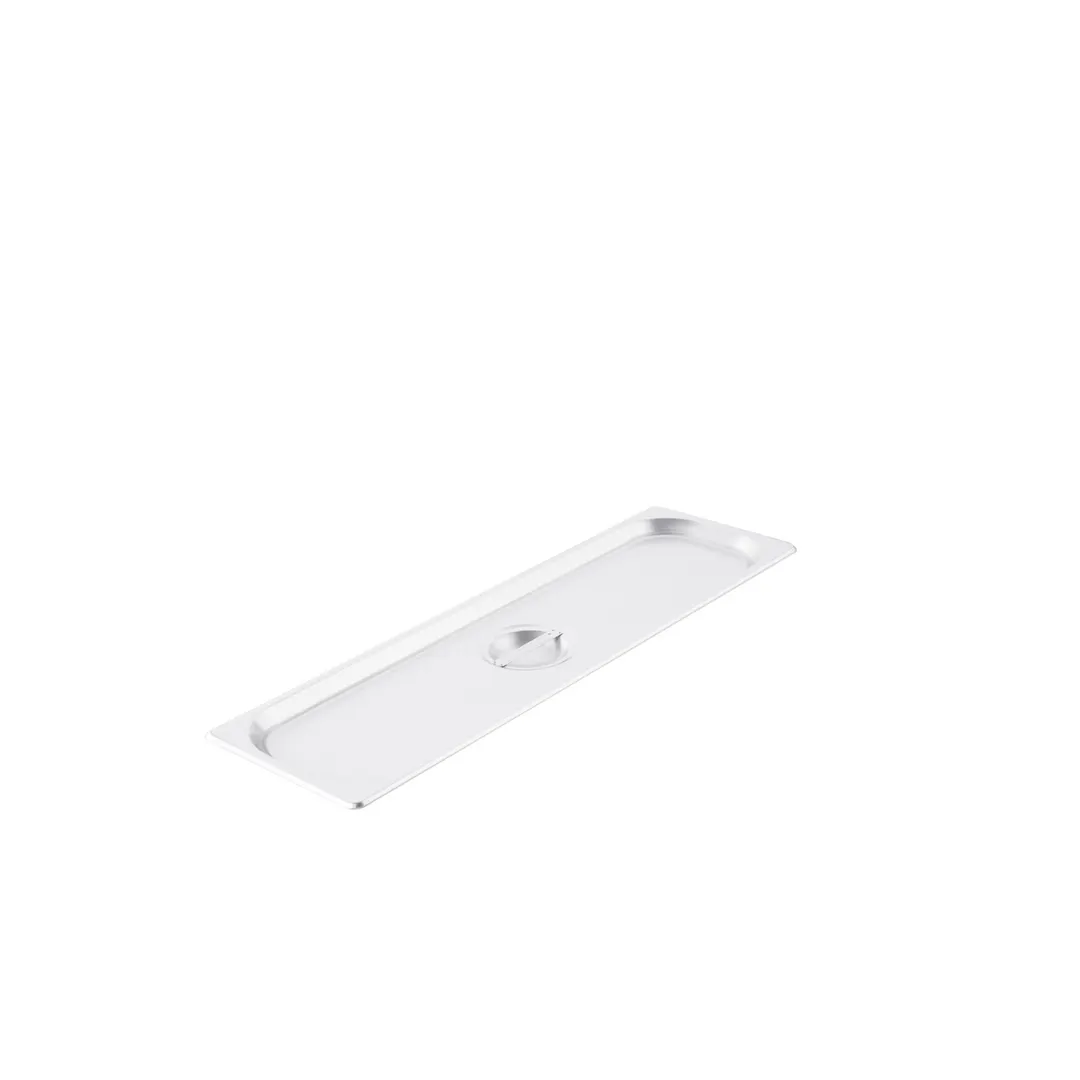 CAC China SPCO-HL Steam Table Pan Cover, 1/2-size Long, Flat, With Handle, 304 Stainless Steel