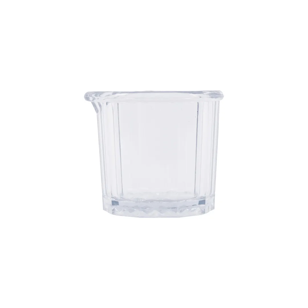 CAC China SPPL-2 - 2 oz Clear SAN Plastic Creamer Pitcher, BPA-Free, NSF Certified, 24/Pack