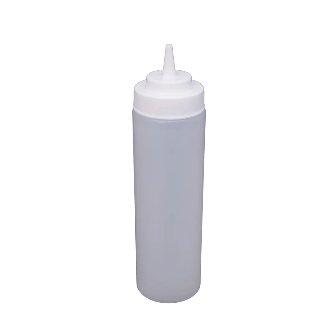 CAC China SQBT-W-24C - 24 oz Bottle, Wide‑Mouth Open Tip, Leak‑Proof Cap, BPA‑Free - 6/Pack