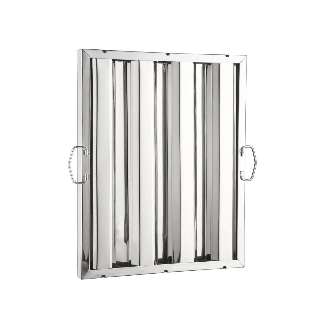 CAC China SRHF-1620 Exhaust Hood Filter, 20" H x 16" W Stainless Steel Construction, Commercial Kitchen
