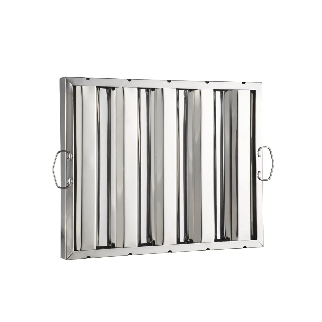 CAC China SRHF-2016 Exhaust Hood Filter, 16" H x 20" W Stainless Steel Construction, Heavy-Duty Commercial Kitchen