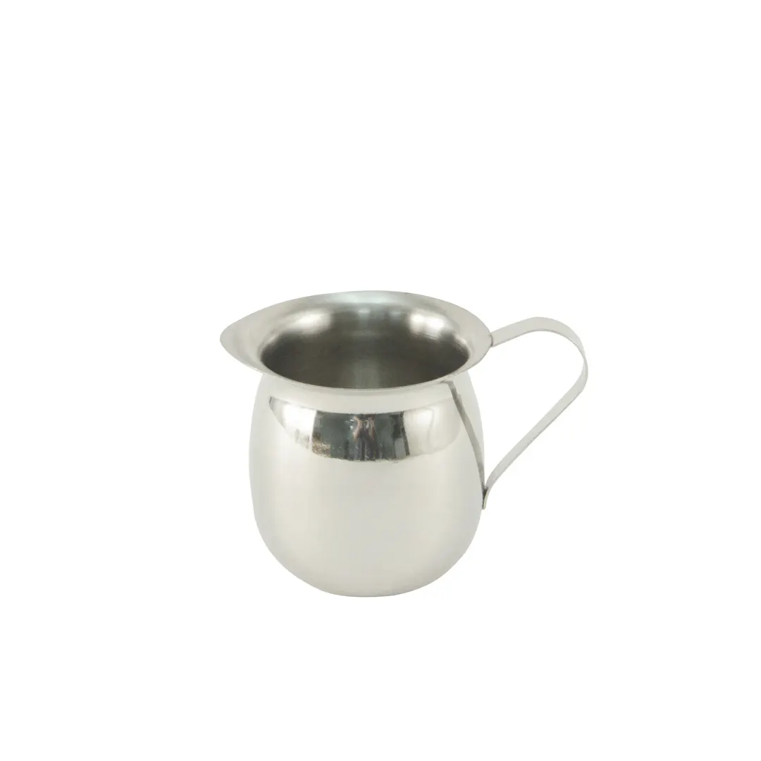 CAC China SSBC-10 Bell Creamer Pitcher, 10 Oz Stainless Steel, 9-13 Oz Capacity, Polished Finish