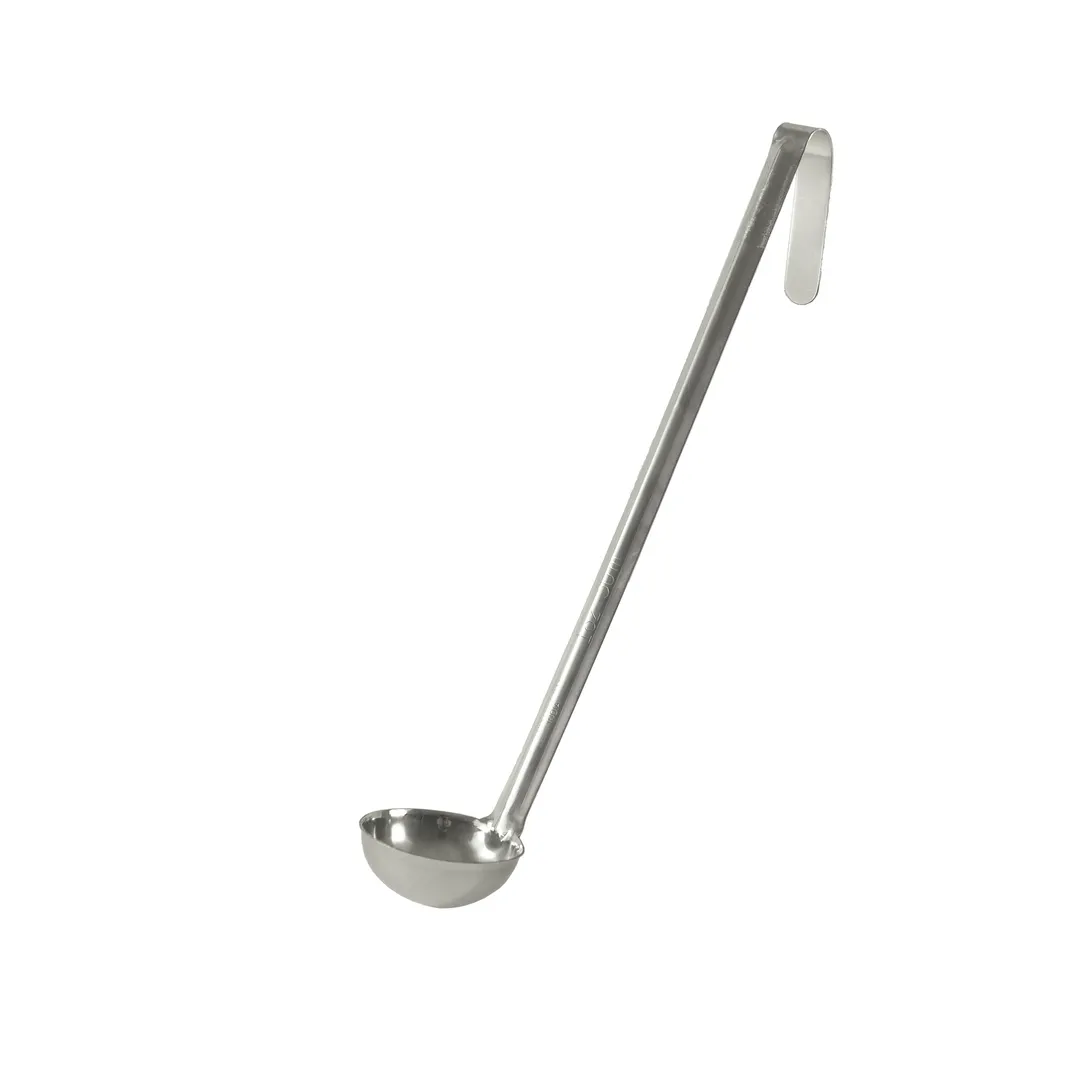 CAC China SSLD-20 Serving Ladle, 2-5 oz Capacity, 11-7/8" L, One-Piece Stainless Steel