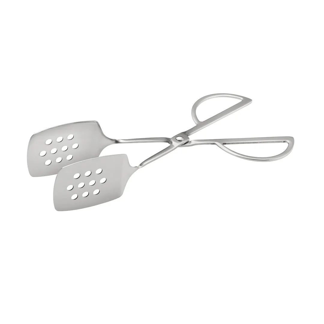 CAC China STG2-11P Pastry Tongs, 10-1/2", Perforated, 18/8 Stainless Steel