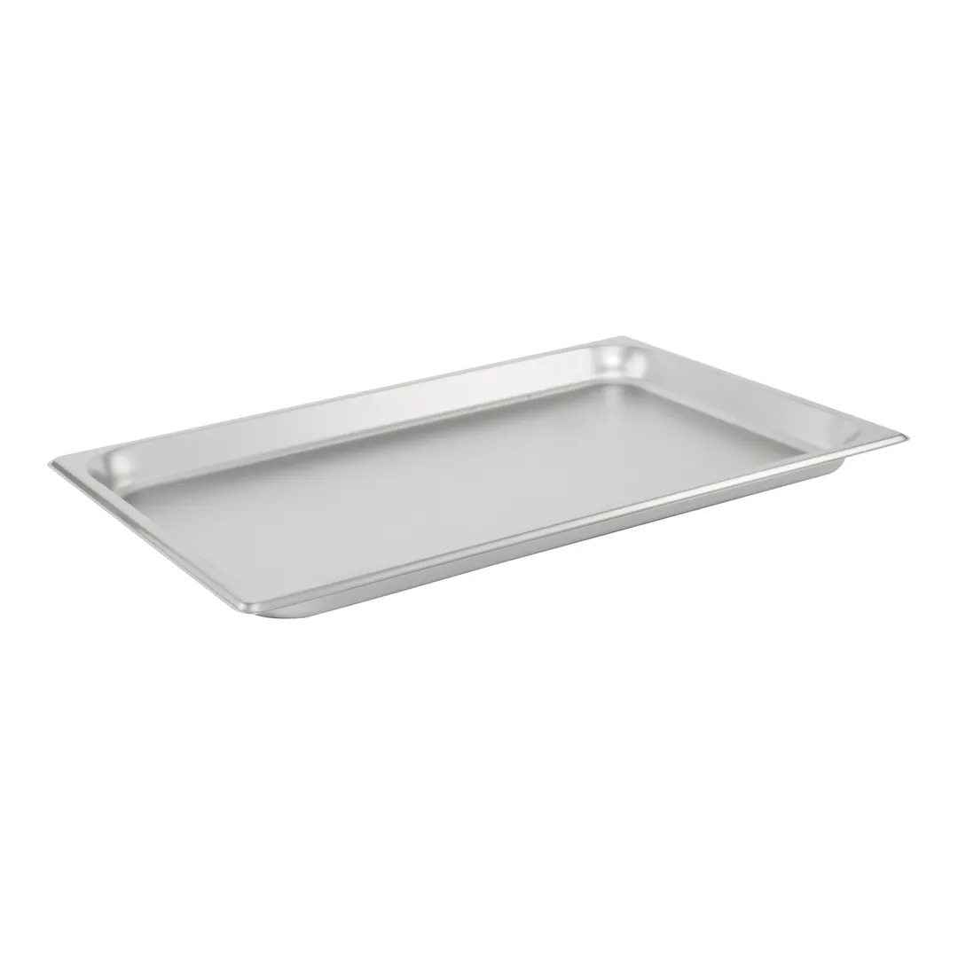 CAC China STPF-S25-1 Stainless Steel Steam Table Pan, 1/1-size, 1-1/4" deep, 25 gauge, NSF