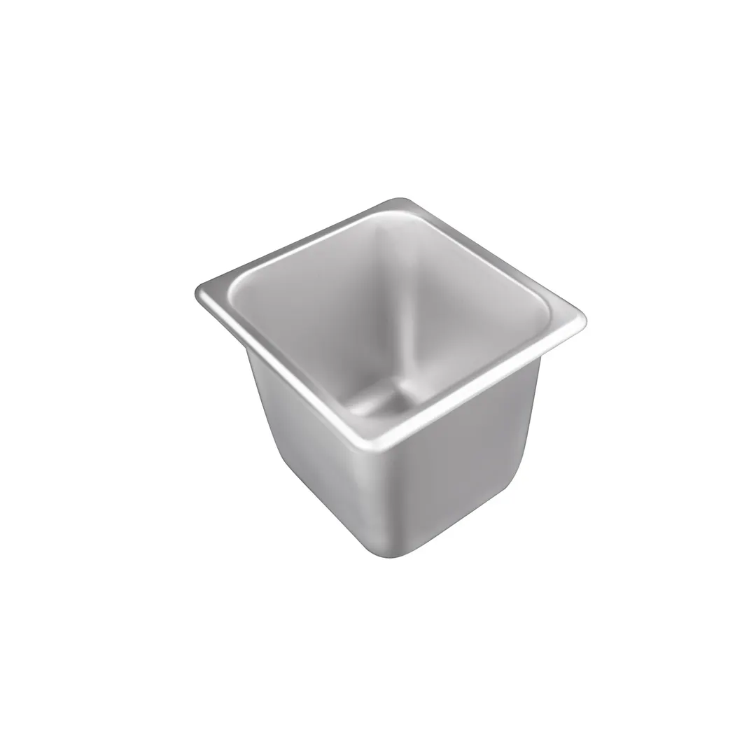 CAC China STPS-S25-6 Stainless Steel Steam Table Pan, 1/6-size, 6" Deep, 25 Gauge, Dishwasher Safe