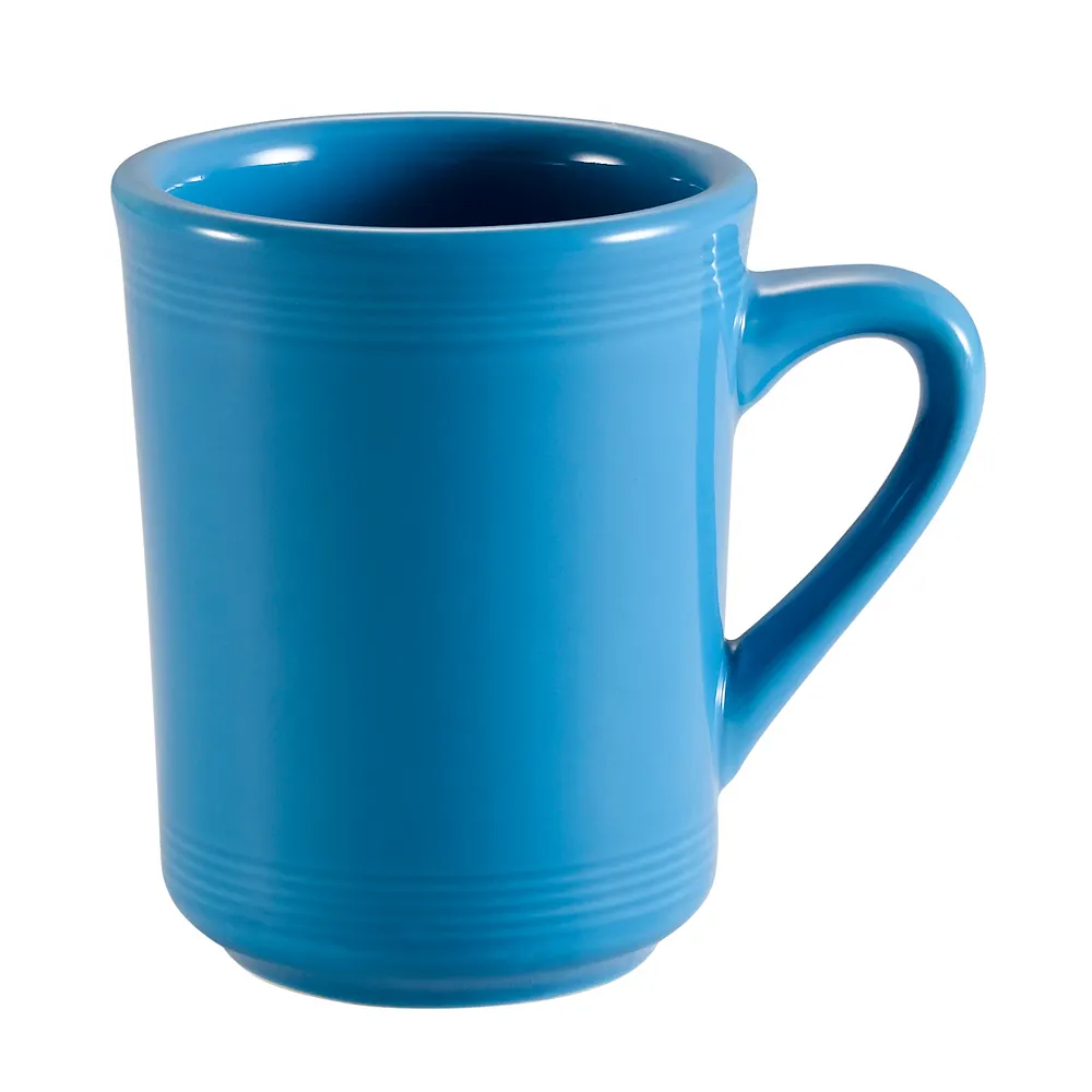 CAC China TG-17-PCK - Tango 8-oz Porcelain Mug, 3-1/4" Dia x 4" H, Peacock Finish, Safe - 1 Dozen