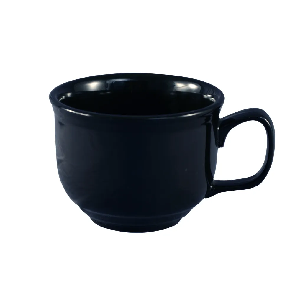 CAC China TG-318-CBU - Tango 18‑Oz Porcelain Cup 4‑5/8" Dia x 3‑1/2" H Cobalt Blue Oven Microwave Safe - 1 Dozen
