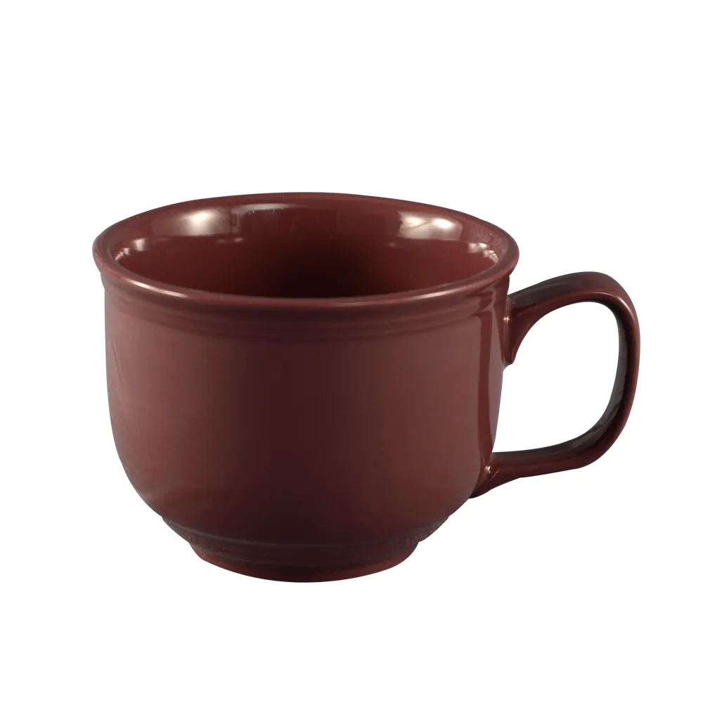 CAC China TG-318-PLM - Tango Plum Porcelain Cup 18 Oz (4-5/8" Dia x 3-1/2" H) Safe - 1 Dozen