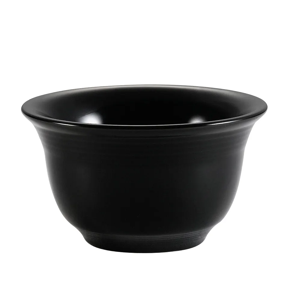 CAC China TG-4-BLK - Tango Bouillon Cup, 7.5 oz, Porcelain Black, Dishwasher Safe - 1 Dozen