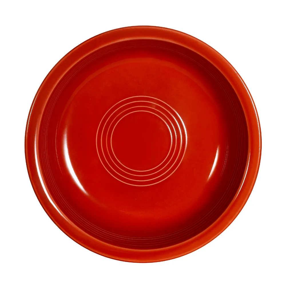 CAC China TG-B7-R - Tango Nappie Round 20oz 7" Diameter Porcelain Bowl Red Microwave Safe - 1 Dozen