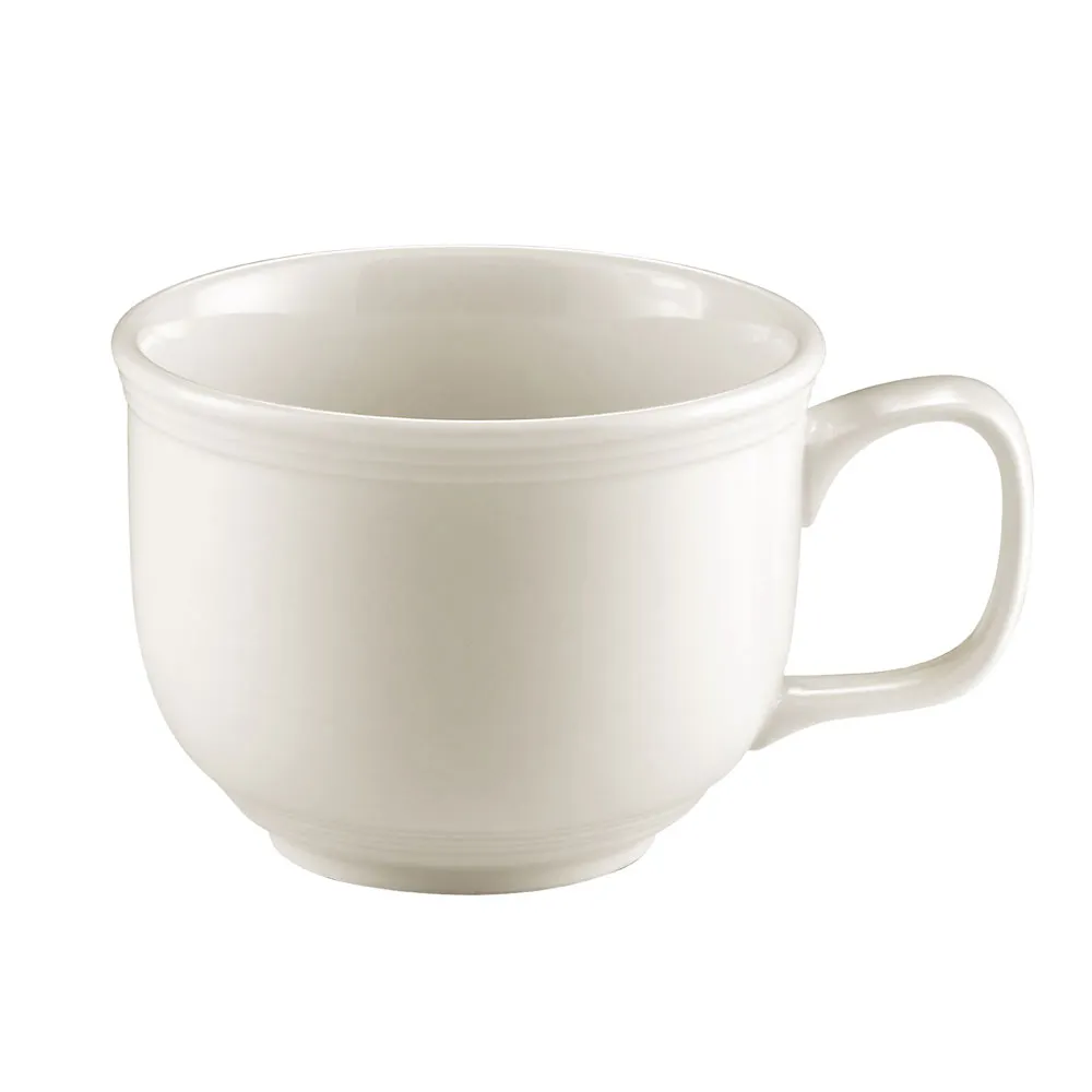 CAC China TGO-318 - Jumbo Porcelain Cup 18 Oz (4-5/8" Dia x 3-1/2" H) White Microwave Safe - 1 Dozen